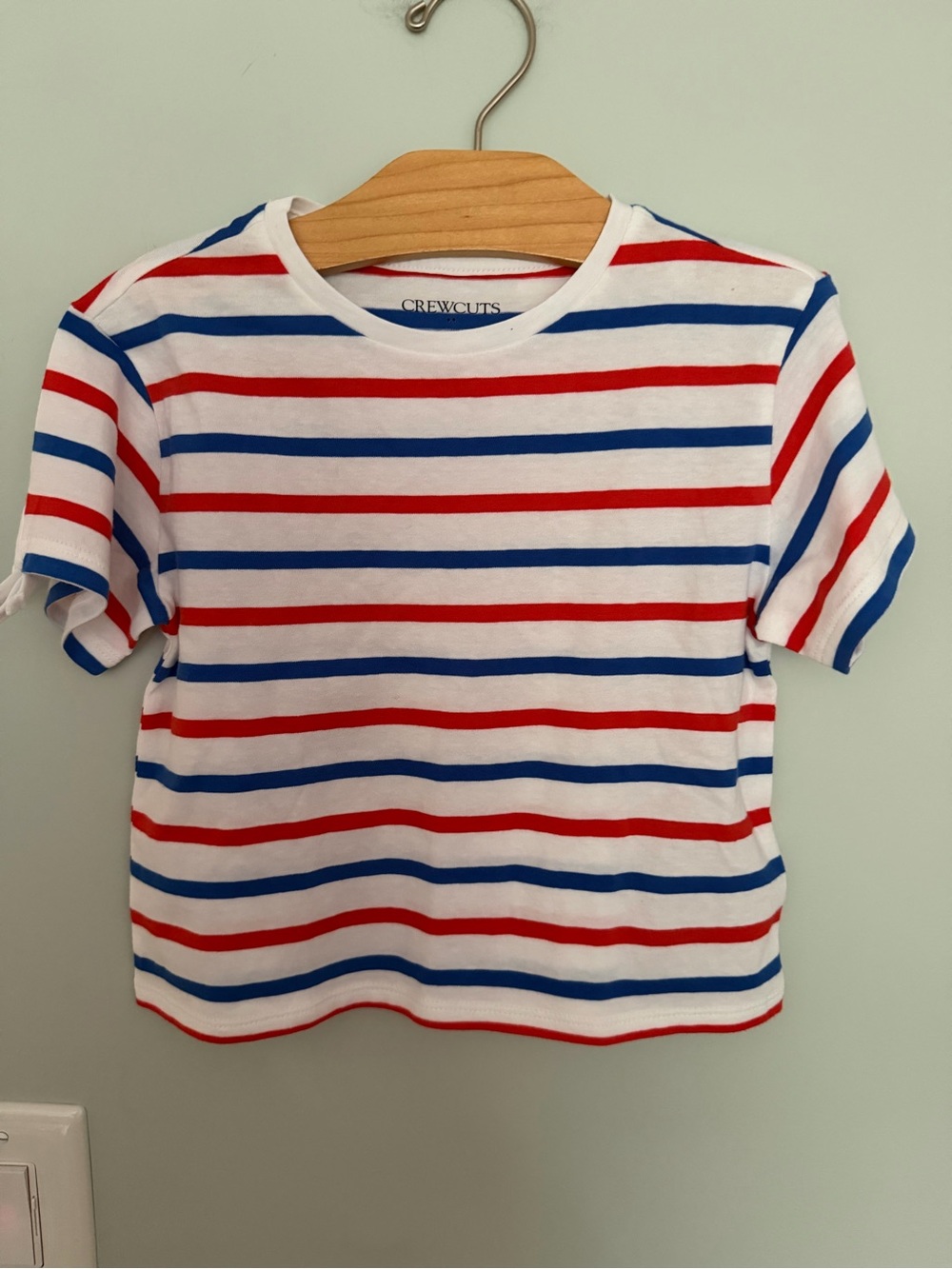 Crewcuts Kids' Red & Blue Striped Short-Sleeve Tee 4/5 NWT